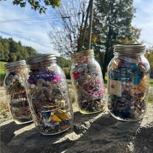 Jar of Assorted Jewelry